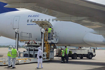 В Алматы прибыла партия кислородных концентраторов из Пекина